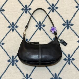 Coach Vintage Y2K Hampton Demi Hobo Crescent Shoulder Bag 2003 7593 - Black